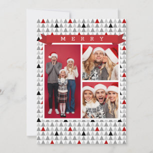 Merry Christmas Chic Modern Tree Pattern 3 Photo