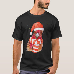 Merry Christmas Chicken Ugly Sweater Santa Claus X