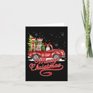 Merry Christmas Chihuahua Dog Lover Santa Reindeer Card