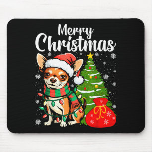 Merry Christmas Chihuahua Mouse Mat