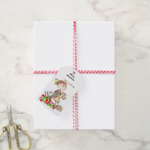 Merry Christmas Children Blessings Elf Gift Tags 