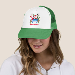 Merry Christmas Chiropractor Santa & Elves Trucker Hat