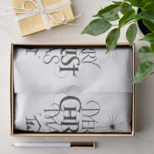 Merry CHRISTmas Christian Calligraphy Christ BIG Tissue Paper