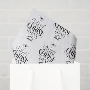 Merry CHRISTmas Christian Calligraphy Christ Jesus Tissue Paper