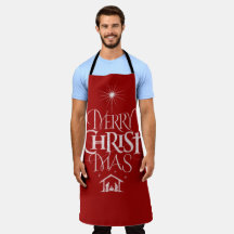 Merry CHRISTmas Christian Chalk Calligraphy Red