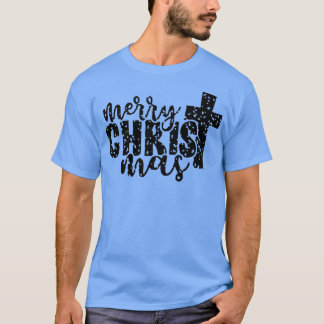 Merry Christmas Christian Cross Family Pyjamas T-Shirt