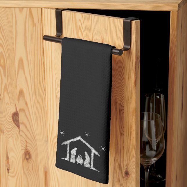 Merry CHRISTmas Christian Jesus God Nativity Kitc Tea Towel (Thirds Fold)