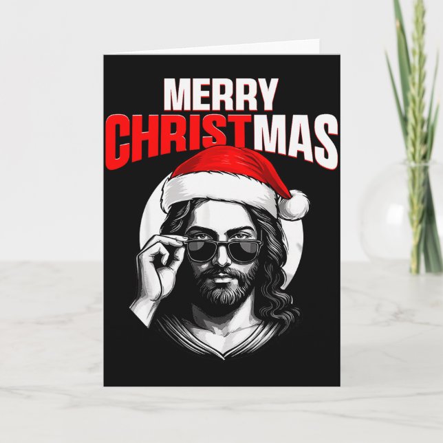 Merry Christmas Christian Jesus Pajamas Pjs Xmas M Card (Front)