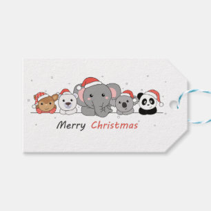 Merry Christmas Christmas Animals Cute Animals Cof Gift Tags