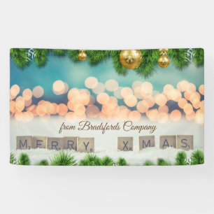 Merry Christmas ,Christmas Balls Banner