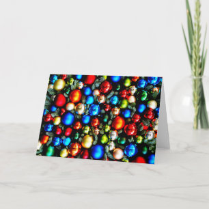 Merry christmas,Christmas balls colorfull Holiday Card