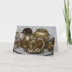 Merry christmas,Christmas balls Holiday Card