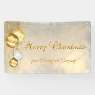 Merry Christmas ,Christmas Balls,Shiny Banner