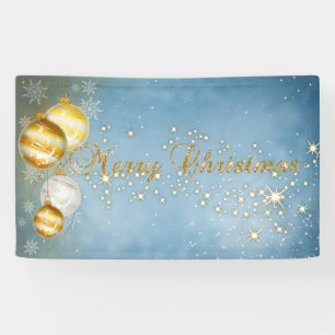 Merry Christmas ,Christmas Balls,Sparkle Banner