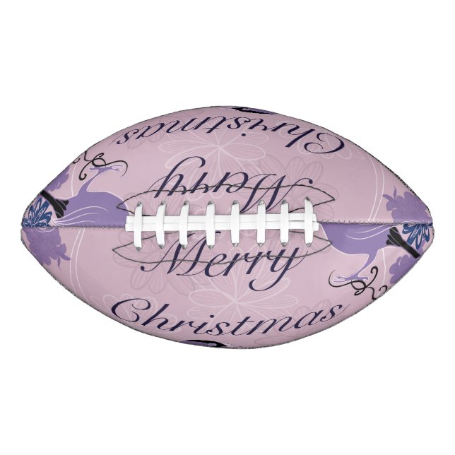 merry christmas, christmas,bird,flowers, nature, p american football (Front)