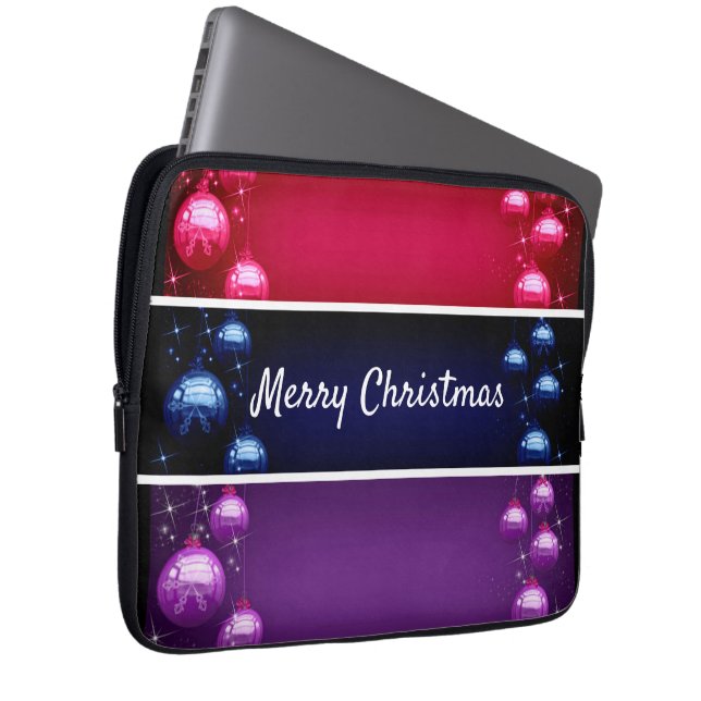 Merry Christmas Christmas Bulbs Electronics Bag (Front Right)