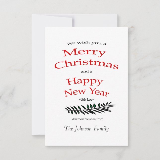 Merry Christmas - Christmas Card (Front)