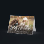 Merry Christmas | Christmas Card<br><div class="desc">Christmas Card with Snow Design and Photo</div>