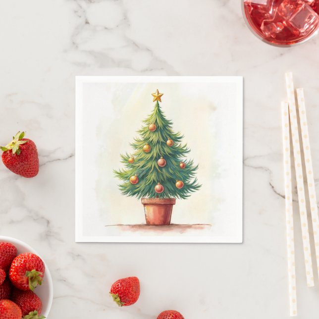 Merry Christmas! Christmas card. Christmas candy  Napkin (Insitu)