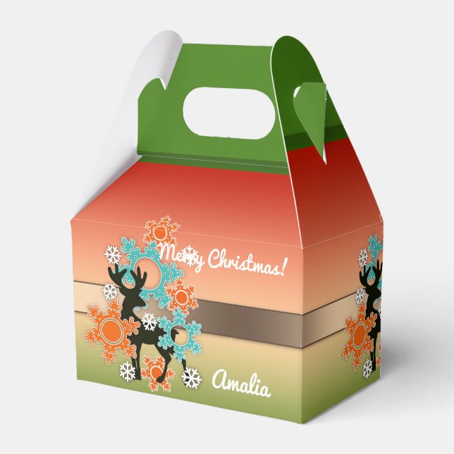 Merry Christmas, Christmas , Christmas decor Favour Box (Front Side)