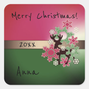 Merry Christmas, Christmas , Christmas decor Square Sticker