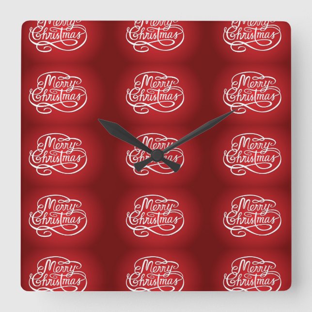 "MERRY CHRISTMAS" CHRISTMAS CLOCK (Front)