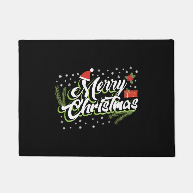 Merry Christmas - Christmas design Doormat (Front)