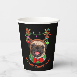Merry Christmas. Christmas lights. Classic T-Shirt Paper Cups