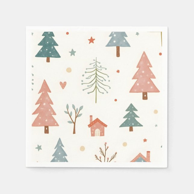 Merry Christmas!  Christmas napkins. Napkin (Front)