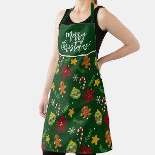 Merry Christmas, Christmas Pattern Apron