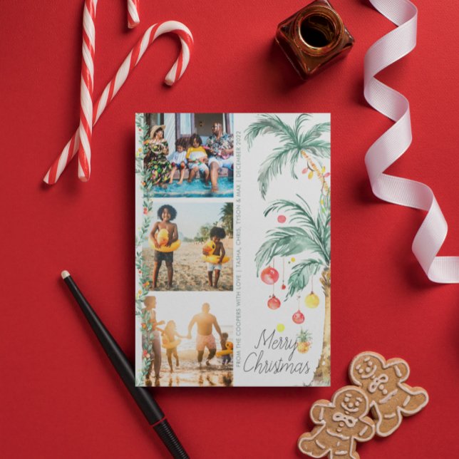 Merry Christmas | Christmas Photo Collage Card (Creator Uploaded)