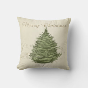 Merry Christmas,Christmas Pine Tree,Sparkles  Cushion