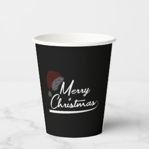 Merry Christmas Christmas Present Santa Claus Paper Cups