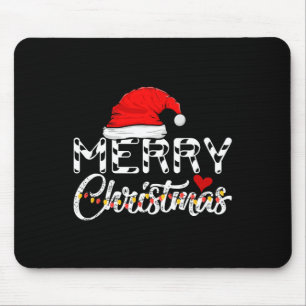 Merry Christmas Christmas Santa Claus Funny Family Mouse Mat