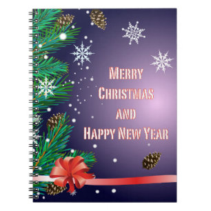 Merry Christmas! Christmas tree, American style Notebook