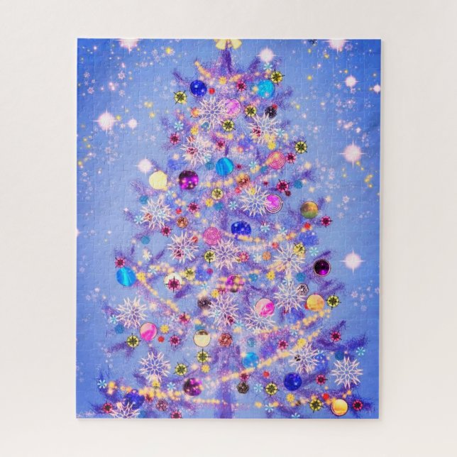 Merry Christmas - Christmas Tree - Beautiful Jigsaw Puzzle (Vertical)