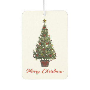 Merry Christmas. Christmas Tree Car Air Freshener