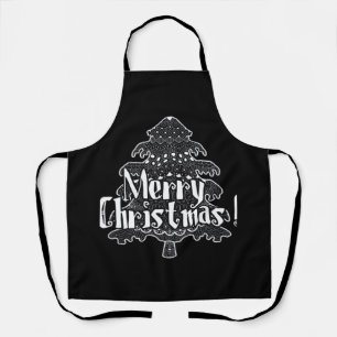 Merry Christmas, Christmas tree Classic Apron