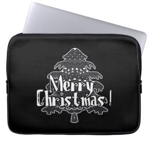 Merry Christmas, Christmas tree Classic Laptop Sleeve