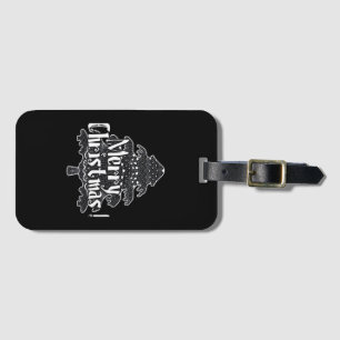 Merry Christmas, Christmas tree Classic Luggage Tag
