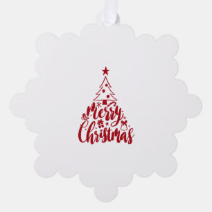 Merry Christmas Christmas Tree Decoration Card