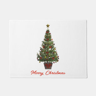 Merry Christmas. Christmas Tree Doormat