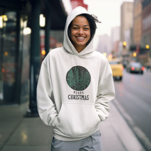 Merry Christmas, Christmas Tree Hoodie