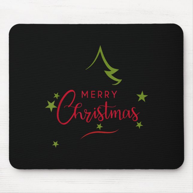 Merry Christmas - Christmas Tree - Merry Christmas Mouse Mat (Front)