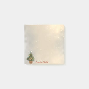 Merry Christmas, Christmas Tree Orange Post-it Notes