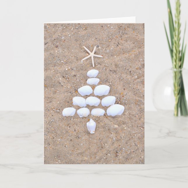 Merry Christmas - Christmas Tree Sand Card (Front)