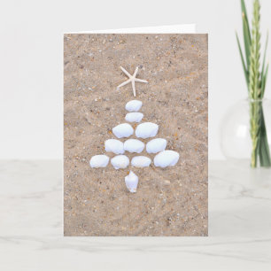 Merry Christmas - Christmas Tree Sand Card