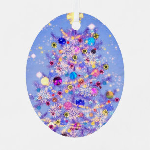 Merry Christmas - Christmas Tree - Star - Metal Tree Decoration