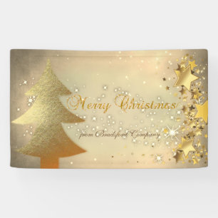 Merry Christmas ,Christmas Tree,Stars,Sparkle Banner