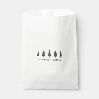 Merry Christmas, Christmas trees.Favor Bags